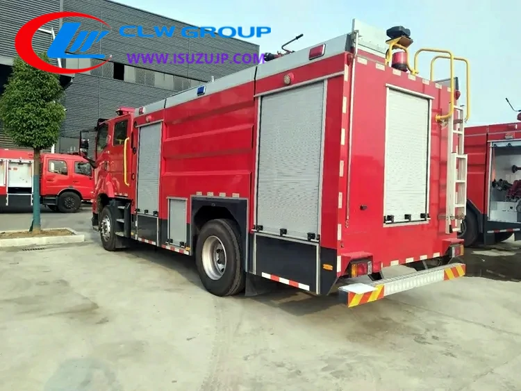 Japanese Isuzu 6000L fire truck engine