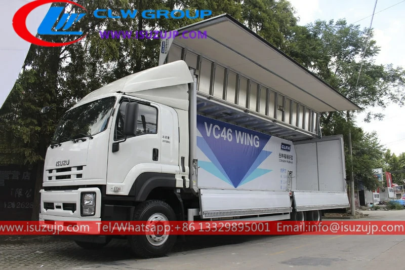 Venezuela Tobacco Company customized 9.4m Isuzu wing van truck