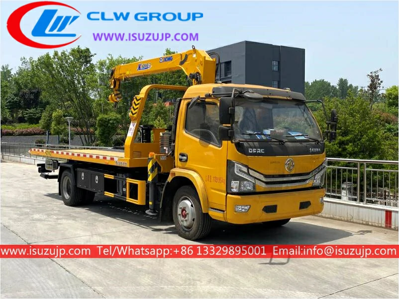 Dongfeng 3 ton crane wrecker trucks Djibouti