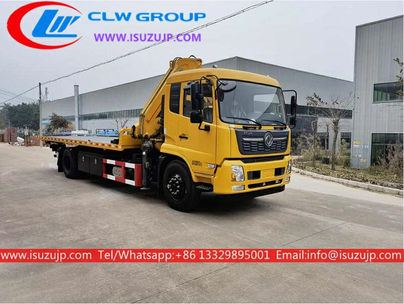 Dongfeng 8 ton self loader tow truck Angola