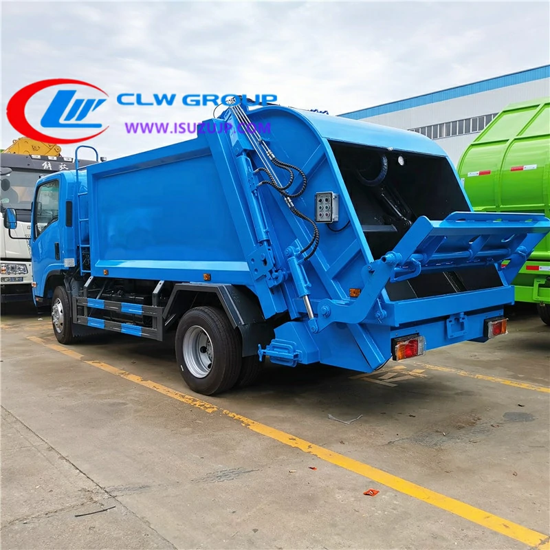 Isuzu 6m3 rear loading compression garbage truck