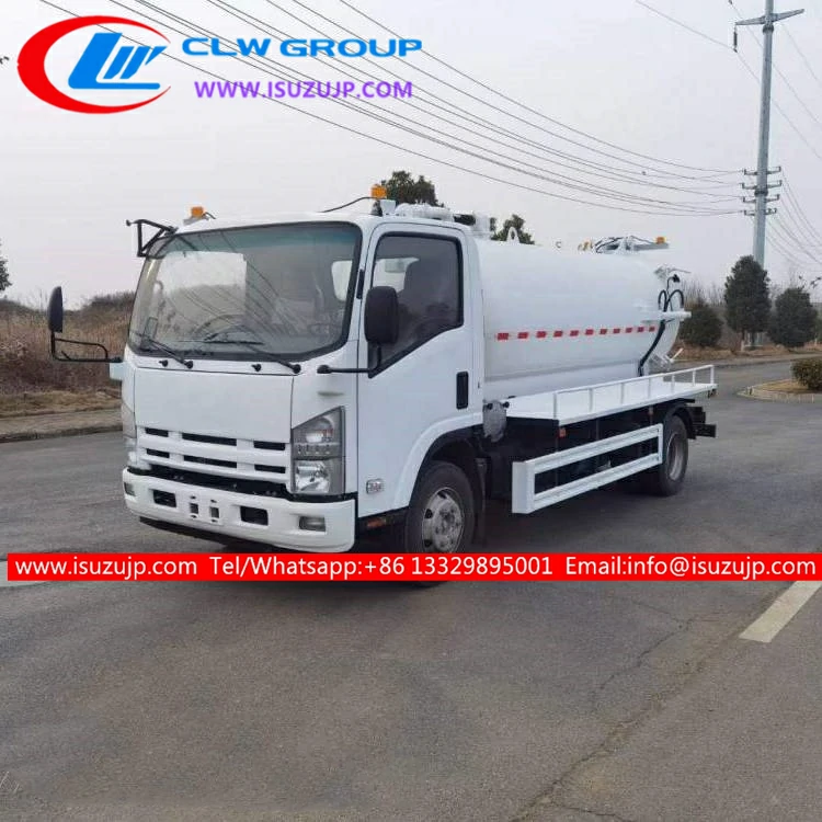 Isuzu 8000liters sewer vacuum truck