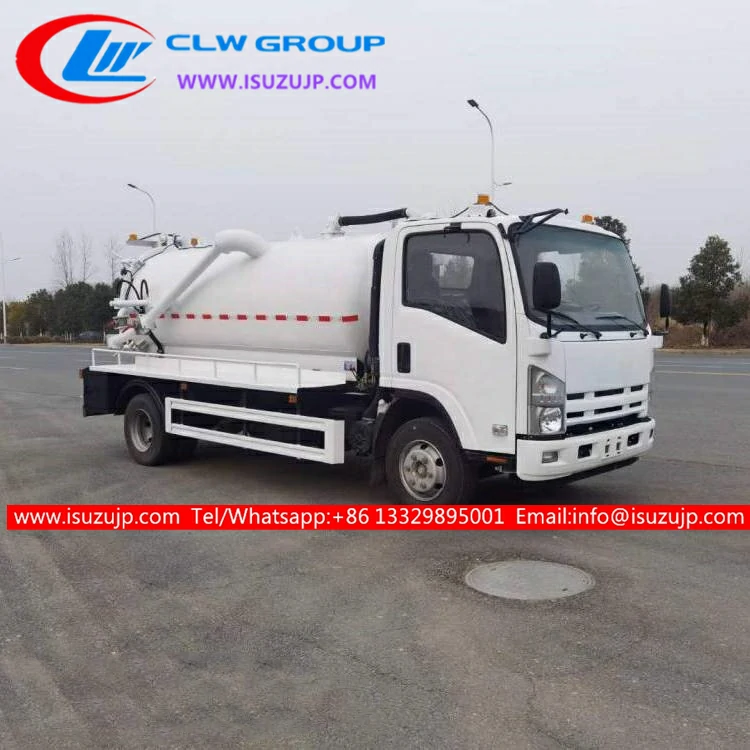 Isuzu 8cbm sewage pump truck