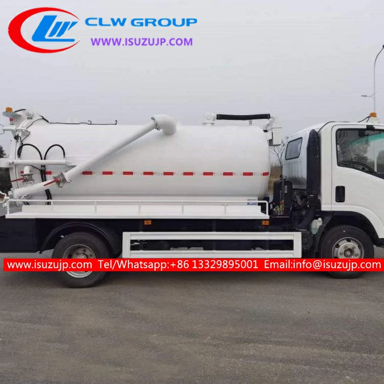 Isuzu 8m3 sewage suction truck