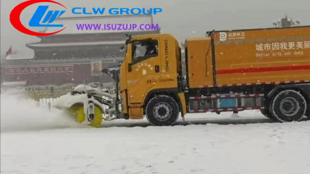 Isuzu GIGA snow plow truck