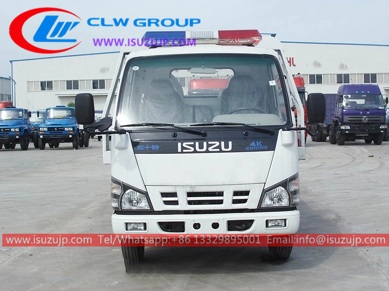 Isuzu NKR 4 ton flatbed tow truck