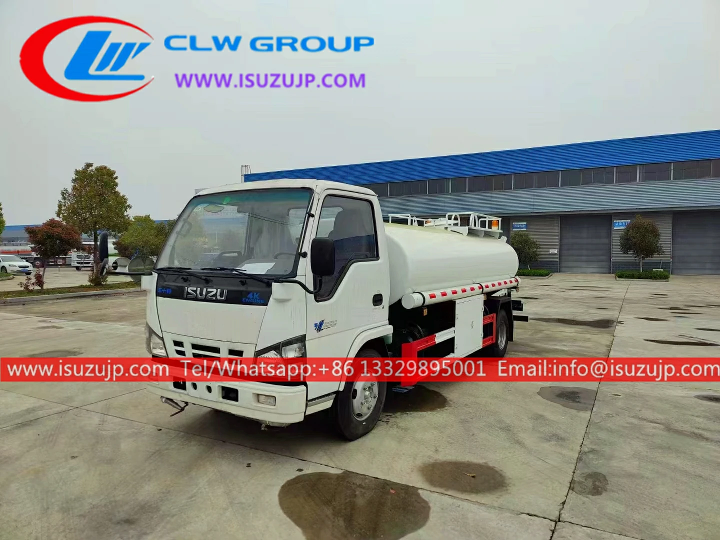 Isuzu 5000 liters stainless steel water tanker