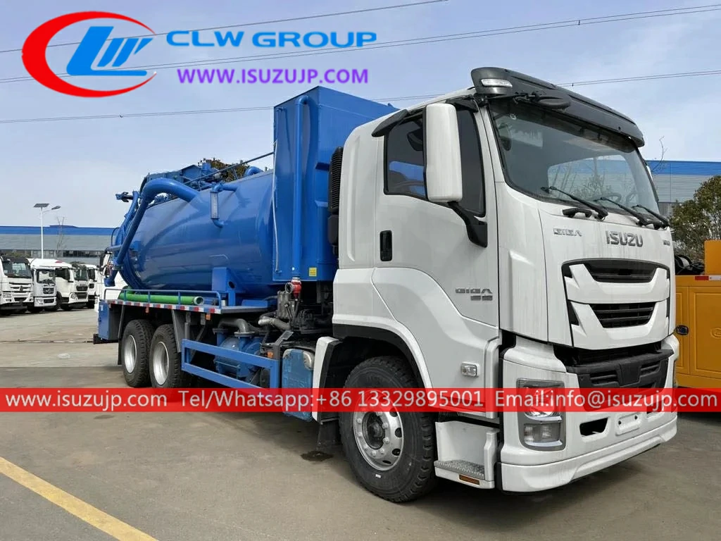 Isuzu Giga 20 ton integrated tank vacuum jetter truck