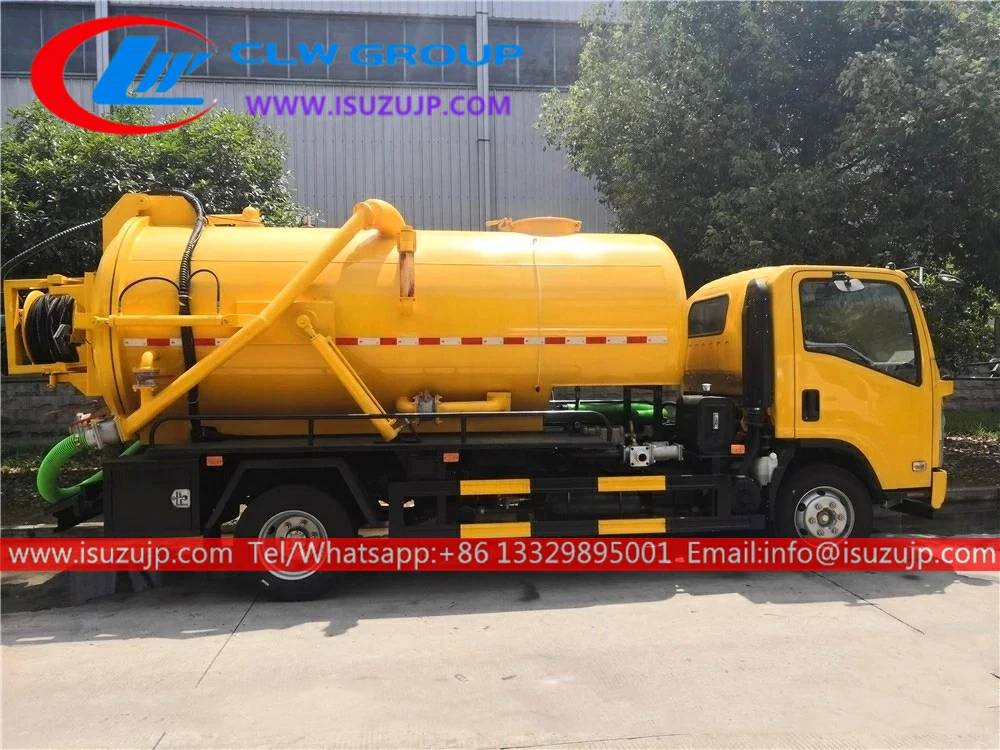 Isuzu NQR 8000L integrated tank jet vac truck