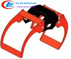 Isuzu truck crane wood grabber jig