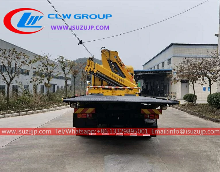 Dongfeng 10T tow truck with folding arm crane Equatorial Guinea