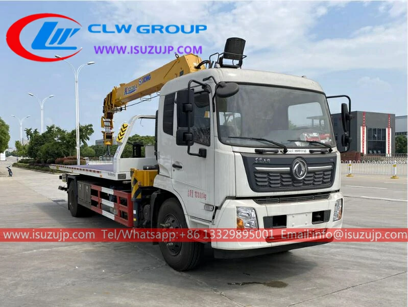 Dongfeng 6 ton state farm tow truck crane Gabon