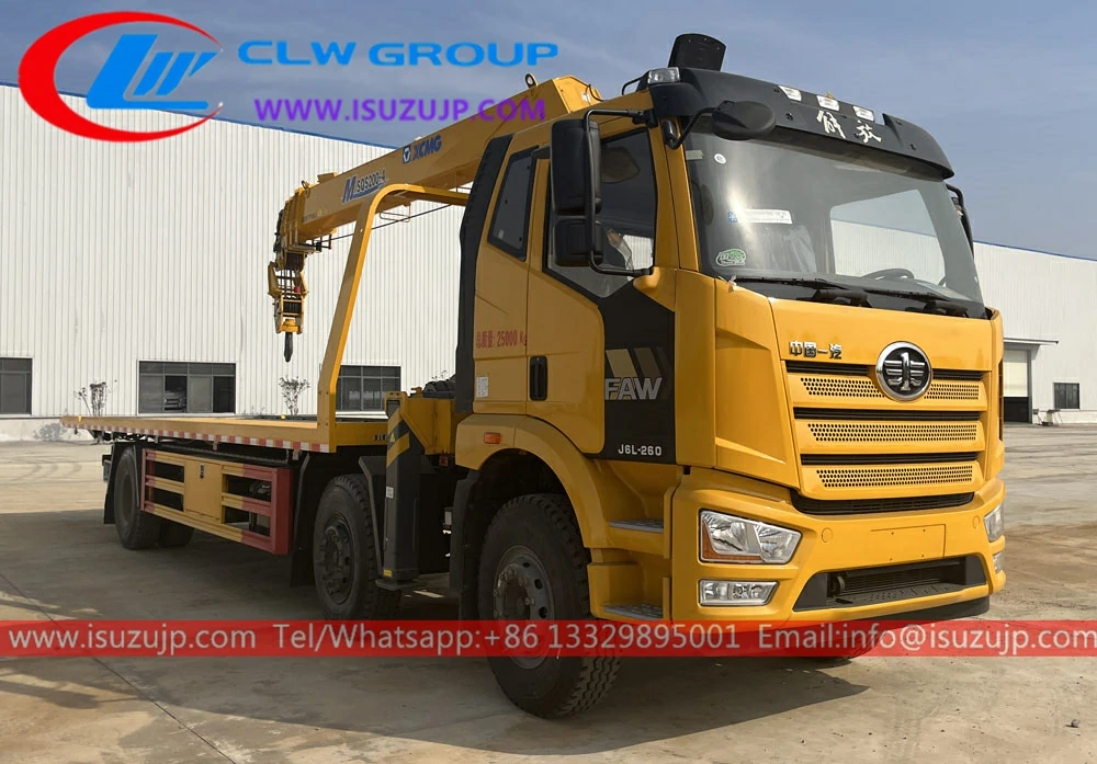 FAW 10T wrecker tow truck with crane for sale Jamaica