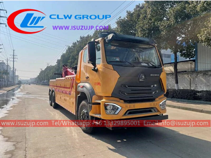 HOWO 18T heavy truck towing Uzbekistan
