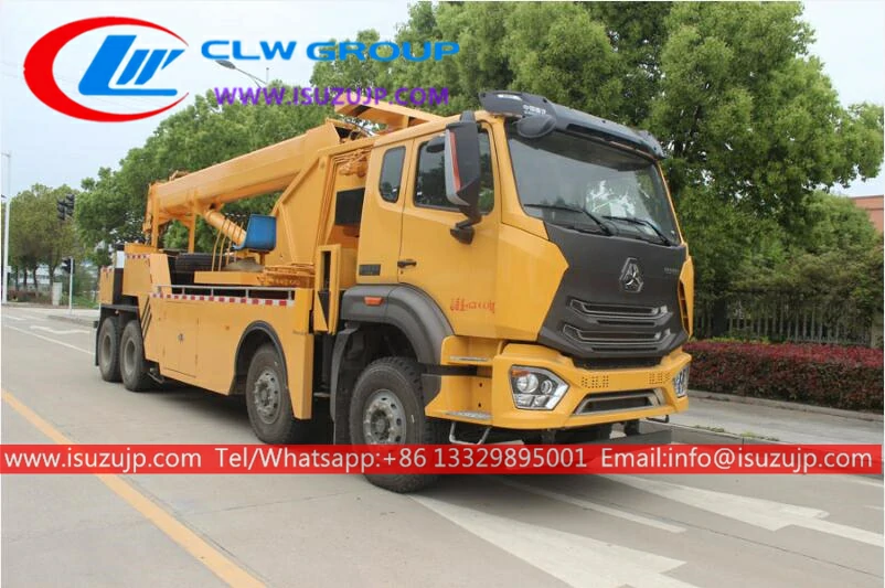 HOWO 40T heavy wrecker rotator Liberia