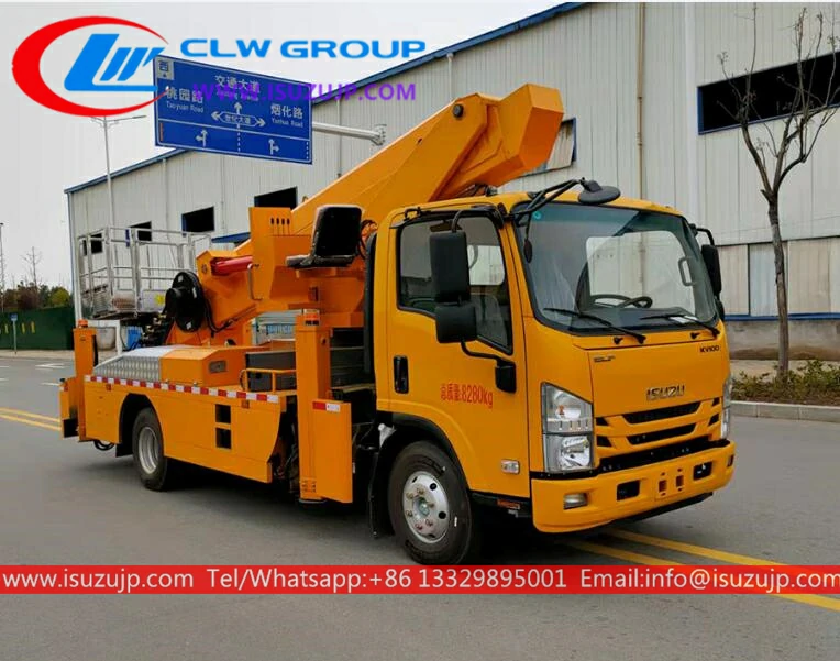 ISUZU NLR boom lift truck Myanmar