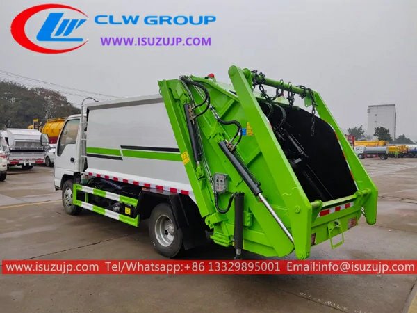 Isuzu 3 cubic meters refuse compactor truck