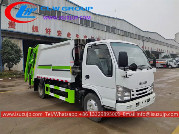 Isuzu 3cbm garbage compactor truck for sale