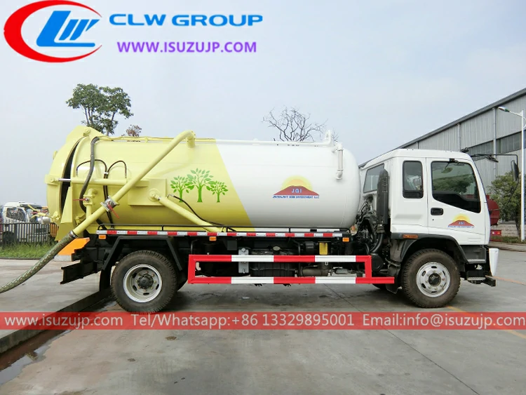 Isuzu FTR 10 ton sewer vacuum truck Burundi