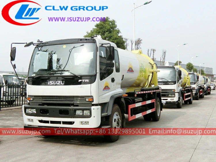 Isuzu FTR 10m3 sewer suction truck Seychelles