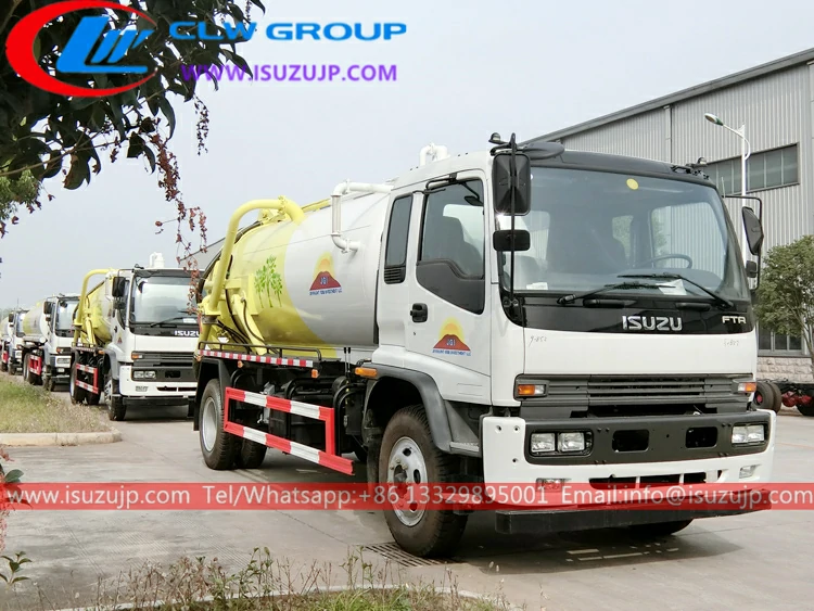 Isuzu FTR 12cbm sewage removal truck Tanzania