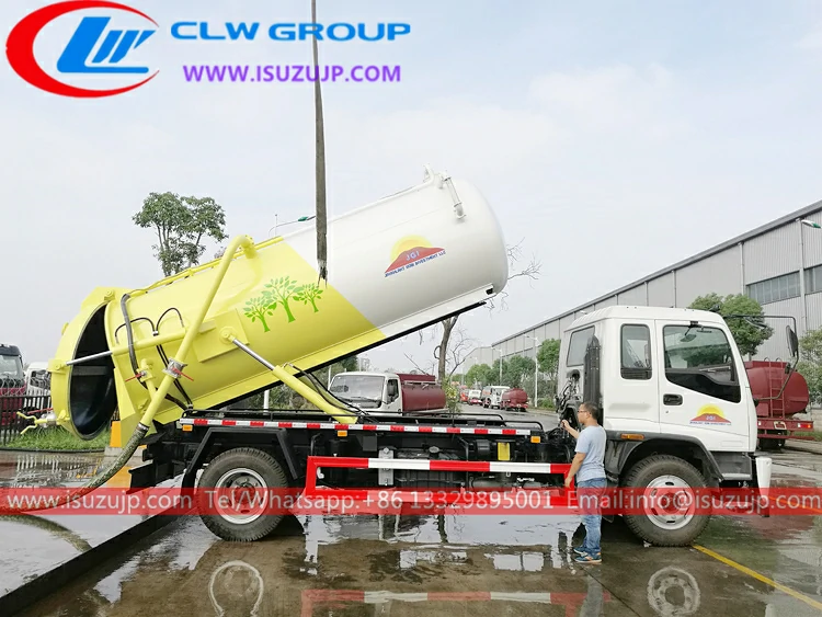 Isuzu FTR 12m3 sewer pump truck Rwanda