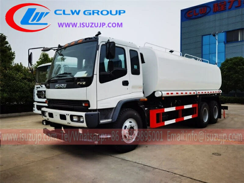 Isuzu FVZ 5000 gallons water sprinkler truck shipping to Ethiopia