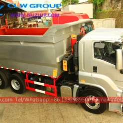 Isuzu GIGA VC61 tri axle tipper truck Madagascar