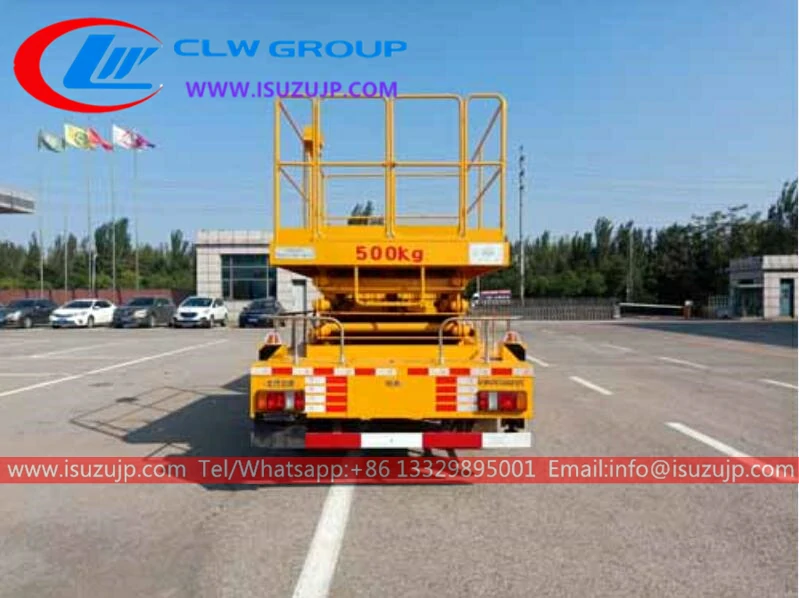 Isuzu NKR scissor lift platform truck Georgia