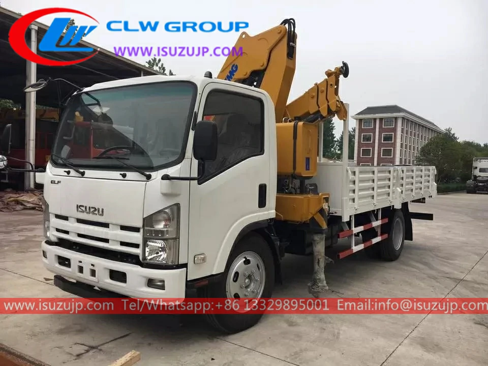 Isuzu NPR 5 ton knuckle boom truck for sale