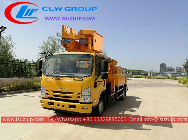 Isuzu NQR bucket lift truck Singapore