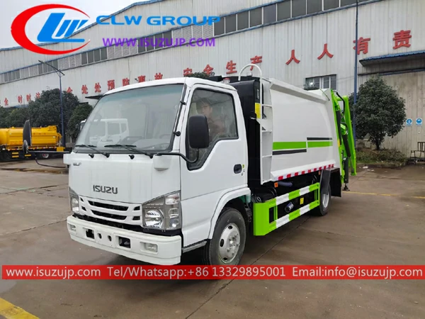 Isuzu mini refuse compactor vehicle