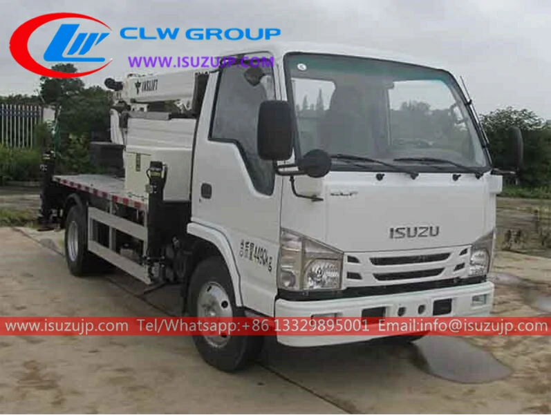 Isuzu mini truck bed boom lift UAE