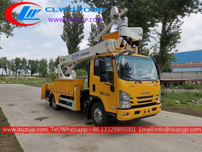 Japan Isuzu utility truck with bucket lift Kyrgyzstan
