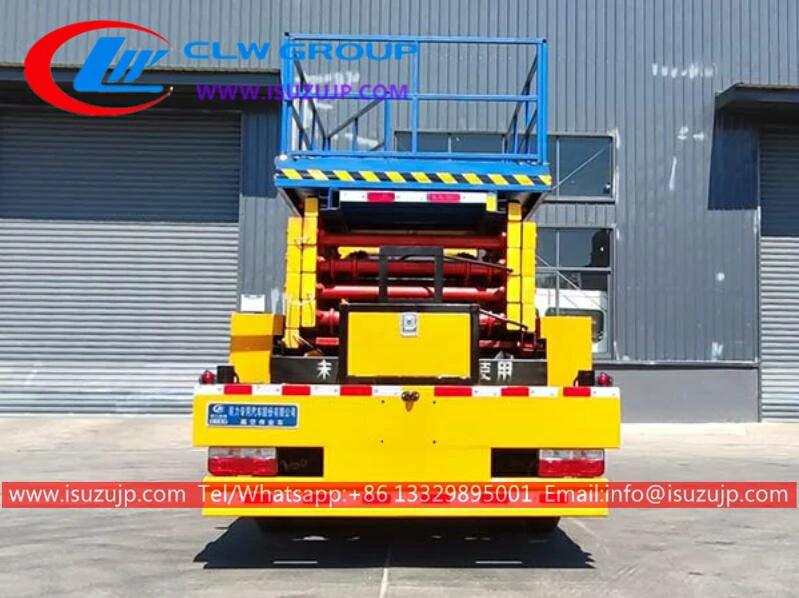 Dongfeng 14meters airport scissor lift trucks Brunei