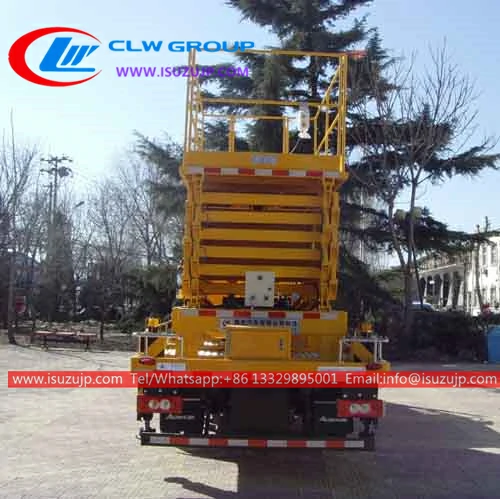 Foton Aumark 12m scissor lift box truck for sale Turkmenistan