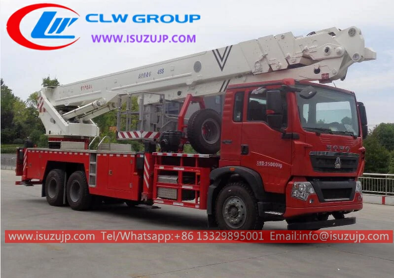 HOWO 45meters heavy duty cherry picker Panama