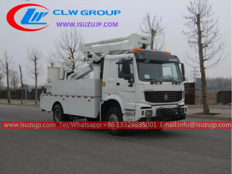 HOWO 4wd cherry picker Cameroon