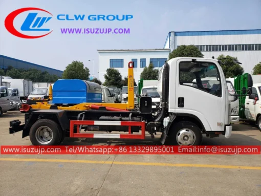 ISUZU 5 ตันรถบรรทุกตู้คอนเทนเนอร์ hooklift