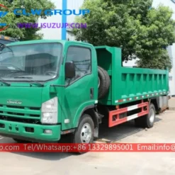 ISUZU 6 cubic meters side dumpster truck