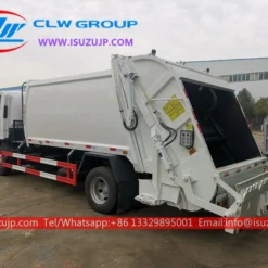 ISUZU ELF 5mt rear load garbage truck for sale