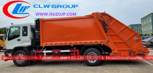 Xe tải tái chế thùng rác ISUZU FVR 12 mét khối