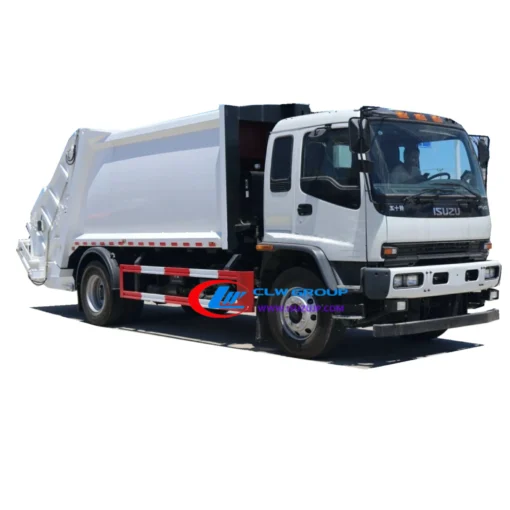ISUZU FVR 12 طن شاحنة لجمع القمامة المدمجة