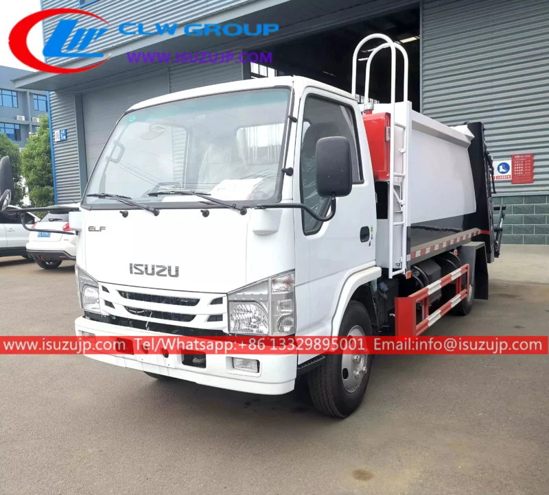 ISUZU NHR 6M3 refuse compactor truck