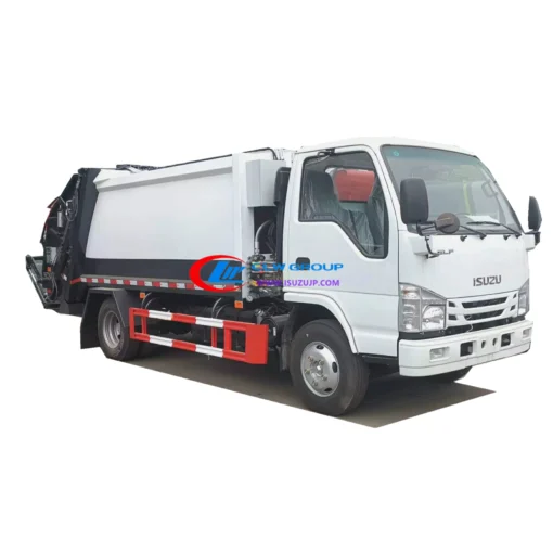 ISUZU NHR 6cbm डंपस्टर कम्पेक्टर ट्रक