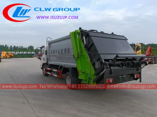 ISUZU NMR dumpster compactor truck