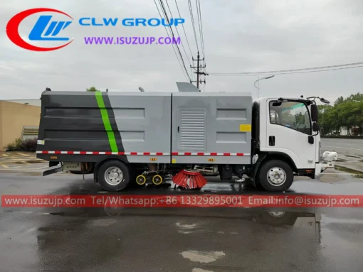 ISUZU NQR road sweeper truck