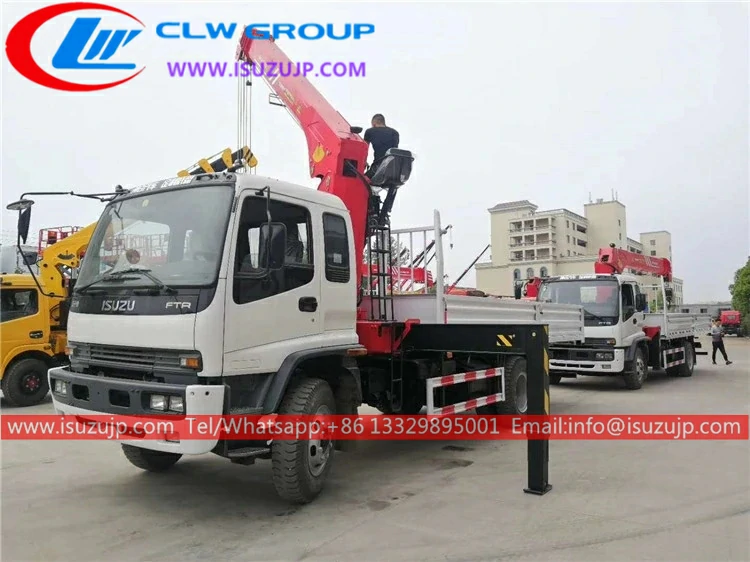 Isuzu FTR 8 tons lorry crane