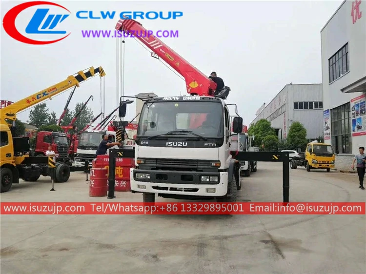 Isuzu FTR 8mt truck mounted crane for sale