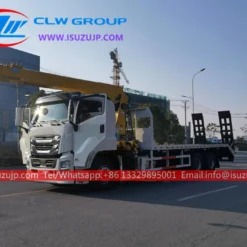 Isuzu GIGA 16T flatbed boom truck